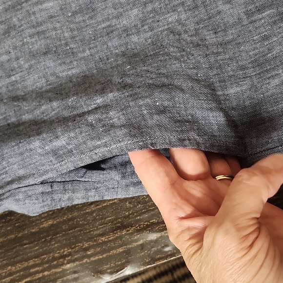 Bryn Walker Bingley  V-Neck Pockets Shift Dress Lagenlook - Picture 6 of 10